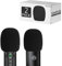 Geekria Schaumstoff-Windschutz für Mikrofone mit 1,6 Zoll Durchmesser, Antipop-Schaumstoffabdeckung, Mikrofon-Windschutz, Kompatibel mit Sennheiser Profile, Fifine K669B, T669 (Schwarz/2 Stück)