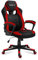 huzaro Force 2.5 Red Mesh | Gaming Stuhl Bürostuhl Computerstuhl PC Chair Ergonomischer | Zocker Gamer | Höhenverstellbar drehbar mit Wippfunktion | bis 140 kg belastbar | Stoff | Schwarz Rot