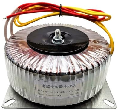 600W Ringkerntransformator 36V50V60V70V Zerstäubungsschrittmotor-Netzteil AC-Ringkuh (Color : 600W, Size : 50V)