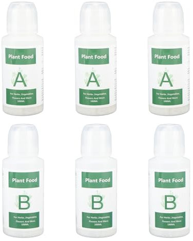 Engrais Hydroponique pour Plantes (600 Ml au total), Nutriments A et B D'intérieur, Engrais Solide Soluble dans L'eau pour Plantation Agricole Domestique sans Sol