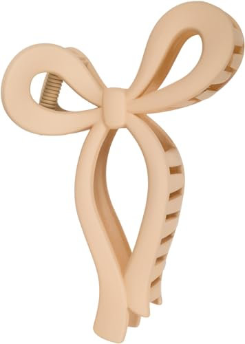 styleBREAKER Damen Haarklammer in Schleifen Form, Haarklemme, Haarspange Kunststoff Schleife, Haarschmuck 04027052, Farbe:Hellbraun