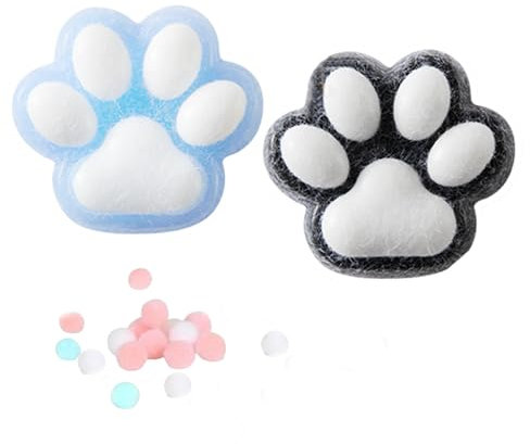 GUTERTOP 2 Stück Squeeze Toy, Taba Squishy, Kawaii Flauschige Cat Paw Squishy, Zum Konzentrieren, Angst Relief, Anti Stress
