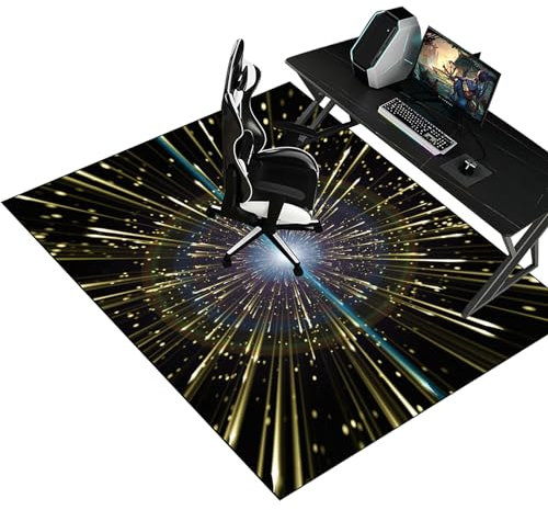Unterlage Schreibtischstuhl Gaming Bürostuhl Unterlage Bodenschutzmatte 160 x 230 cm Bürostuhl Teppich Unterlage -Kratzfest für Parkett und Hartböden Gaming Teppich Bürostuhl Unterlage für Stühle