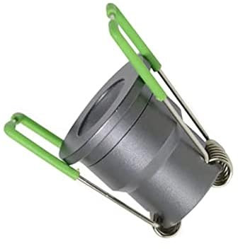 3W LED Mini Einbaustrahler 12V DC offene Kabel-Litzen, Warmweiss IP65 Wassergeschützt Dimmbar Spots für innen- und Außen (Silber, Anthrazit ohne Netzteil)