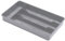 Dial Industries Small Cutlery, Utensil, Silverware Kitchen Drawer Organizer Tray, Grey
