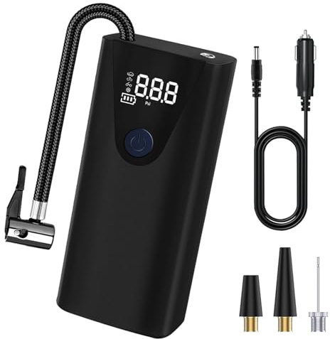 Bomba de aire para neumáticos, Inflador de neumáticos digital,Bomba infladora portátil Bomba de aire recargable - Bomba de aire para inflar, compresor de aire para neumáticos, bomba de neumáticos para