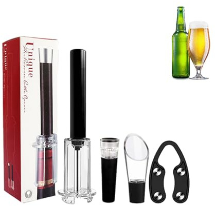 Kustimantu Ensemble ouvre-bouteille de vin rouge, ensemble d'ouverture de vin | Kit ouvre-vin multifonctionnel,Kit ouvre-vin multifonctionnel et pratique, accessoires pour le vin