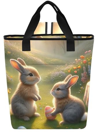 Kühltasche Osterhase Wieseneier Flasche Kühltasche 36 Dosen Weich Isoliert Tote Rucksack für Reisen