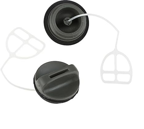XEBRAD 2 Teile/Satz Kettensäge Gas Kraftstoff Tank Öl Kappe, for Husqvarna, 340 345 350 362 365 371 372 372XP Gas Tank Tankdeckel + Öl Kappe Kraftstoffdeckel für Gartengeräte