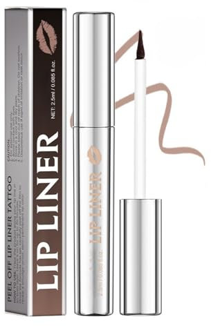 Peel Off Shift Ink Lip Liner Stain, Long - Lasting Waterproof Lip Tint Stain Peel Off, Nourishing & Highly Pigmented Liptint Peel Off for All Occasions, Matte Finish Lipstick Lipstain (Neutral Mauve)