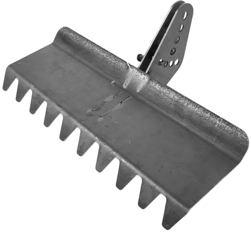 CIYODO Râteau de Nivellement pour Micro-tracteur 40 Cm en Acier Robuste, Outil de Nivellement de Sol de Jardin pour Cour et Terrain Agricole, Accessoire de Jardinage pour Préparation