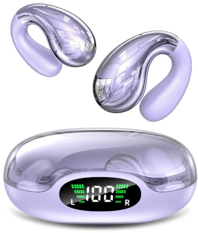 Boytond Auriculares Traductor En Tiempo Real - Traductor Instantaneo de Voz, Auriculares Inalambricos con IA, 198 Lenguas, Traducción Simultánea, Audio Hi-Fi y Pinganillo Multilingüe, Morado