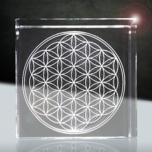 Blume des Lebens | 3D im Glas | harmonische Energie für Dein Zuhause