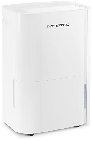 TROTEC Deshumidificador eléctrico TTK 54 E, 18L/24h, Filtro de Aire, Secado de Ropa, 430 W, Indicador LED, Depósito 3L, Portátil, Ruedas, Blanco