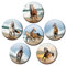 Magnete für Glasmagnettafel Pferde Meer extra stark 6er Pferdemotiv Deko Geschenk Set Tiere lustig für Kinder Pferdeliebhaber groß 50mm rund
