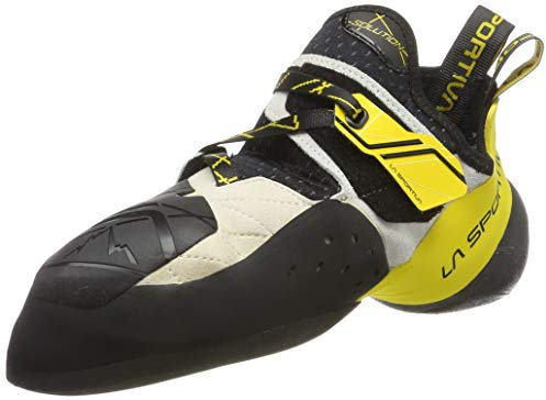 La Sportiva 20g000100, Unisex Adults’ Climbing Shoes, Multicolour (White/Yellow 000), 11 UK (46 EU)