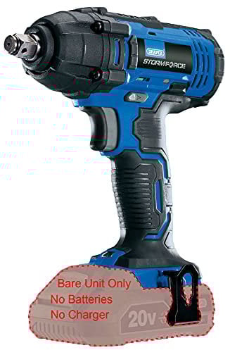 Draper 89519 Storm Force 20V 1/2 Square Drive Impact Wrench-Bare, Blue