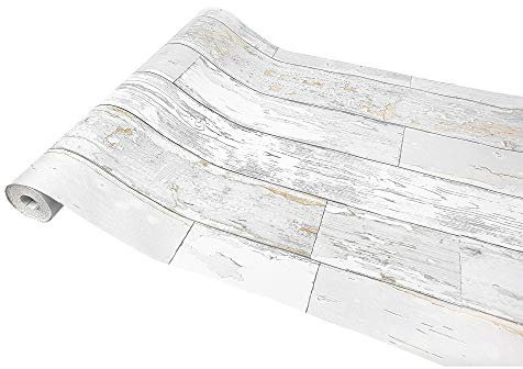 DecoMeister Vinilo Adhesivo Para Muebles Lámina Autoadhesiva Decorativa Imitación Madera Ártica Papel Para Pared Puertas Pegatina Para Encimera Mesa Armario Para Forrar En Rollo 45 x 240 cm