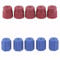 ANCLLO 10pcs AC R134a Cap Aire Acondicionado Servicio Puerto de Carga Tapas R134A 13mm y 16mm Cubierta lateral baja y alta A/C Rojo y Azul