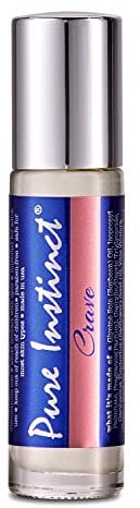 Pure Instinct CRAVE Roll-On The Original Pheromon Infused Essential Oil Parfum Cologne – For Her – TSA Ready 0.34 fl oz