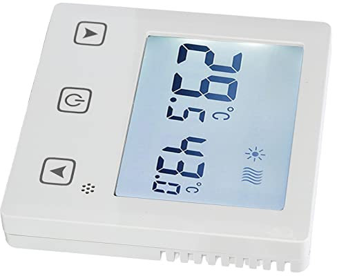 Garosa Digitaler Thermostat, AC220V Wandthermostat Temperaturregler mit Touchscreen Wasser Fußbodenheizung Temperaturregler