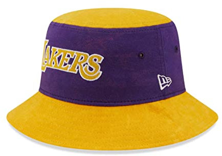 New Era - NBA Los Angeles Lakers Washed Pack Tapered Bucket Hut Farbe Lila, Größe M