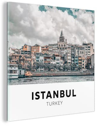 MuchoWow Glasbild Glasfoto Wandbild Bilder Deko 90x90 cm Istanbul - Türkei - Startseite