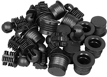 sourcing map Speaker Grill Guides Plastic Black Ball Socket Type Dia 11.8mm for Speaker Parts Accessories Pack of 12