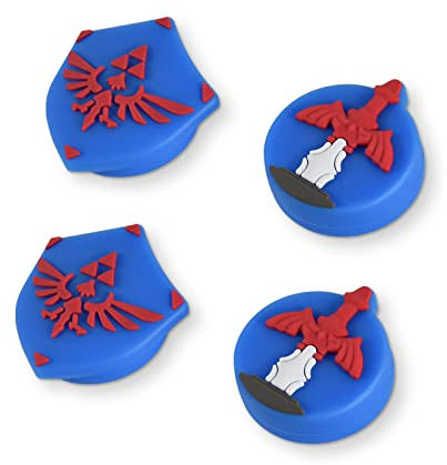 DLseego Thumb Grip Caps Compatible with Switch/Lite/OLED,Silicone Joystick Cover for Switch,Thumb Grip,Analog Stick Cover,Non-slip and abrasion resistant,Blue