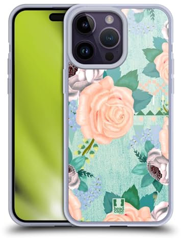 Head Case Designs Rosa Tenue Boccioli Estivi Custodia in Gel [Protezione di Grado Militare] Compatibile con Apple iPhone 14 PRO Max E Compatibile con MagSafe