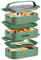Lunchbox, 2.25L Bento Box für Erwachsene Kinder, 3-lagige stapelbar Bento Box auslaufsicher mit Gabel und Löffel, Geeignet für Lunchbox für Arbeit, Büro, Schule, BPA Frei, Mikrowellengeeignet