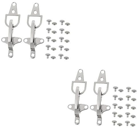 COHEALI 4 Paar Schnallen Beltane-Dekor Metallic-Jacken-Metallbesatz Dufflecoat-Knöpfe Knebelknöpfe Nähen Taillengürtel-Verbinder Diy-Bekleidungszubehör Zinklegierung Dekorativer