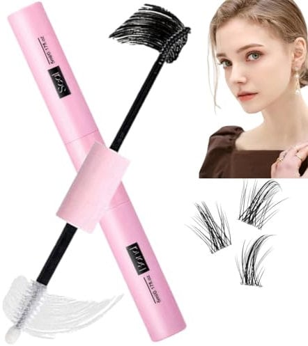 Ruojiar Lash Bond and Seal,Cluster Eyelash Glue for In-Dividual Extensions,Super Strong Hold Cluster Adhesive,2 in 1 Mascara Extension Glue,Bond Seal Glue,Waterproof