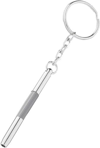Destornillador 3 en 1 para Gafas - Mini Llavero Portátil para Anteojos, Gafas de Sol, Relojes y Joyas