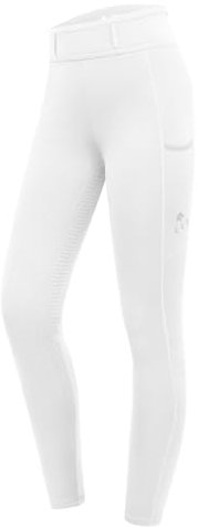 WALDHAUSEN Leggings de equitación para niños Ella White Turnier, azul, 128