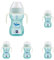 MAM Fun to Drink Cup & Glow Handles, Baby Bottle with Handles, Spill-Free Sippy Cup, Transition Drink Bottle for Babies and Toddlers, Blue (Pack of 5)