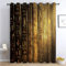 Golden Thermal Blackout Curtains for Bedroom & Living Room, Vintage Egyptian Text Energy Saving Eyelet Door Curtains, Room Darkening Printed Window Treatment, 92x54 Inch