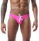 LikeJump, Costume da bagno da uomo a vita bassa, a slip o a pantaloncini, per nuoto, surf, L rosa, M
