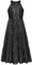GRACE KARIN Mädchen Neckholder Funkeln Pailletten Kleid Ärmellose Hochzeit Brautjungfernkleider Schwarz 8 Jahre