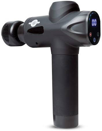 Well Being Rechargeable Hot & Cold Massage Gun with 7 Massage Heads & Carry Case