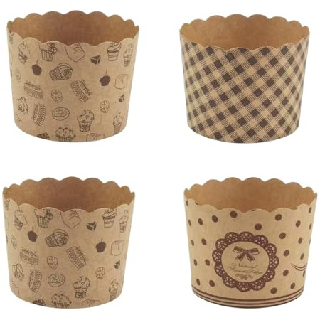 200 Pezzi Mini Stampi Per Cupcake e Muffin In Cartone - Tazze Di Carta Per Dolci