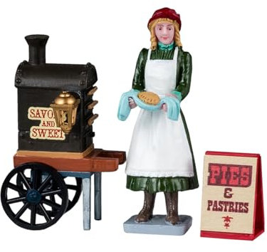Magie di Natale Personaggi per villaggio di Natale Torte e pasticcini salati e dolci in resina