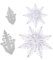 BETESSIN 2pz Fustelle Fiocco di Neve Natalizie 3d Ciondoli Natalizi Fiocco di Neve Grande Decorazione Albero di Natale Fai da Te Stencil Crafting Dies Natale