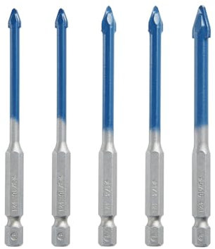 BOSCH PTBX05 5 pc. Porcelain Tile Drill Bit Set
