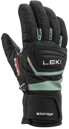 LEKI Griffin 3D JUNIOR Handschuh 2025 Black/Dusty Green, 6.0