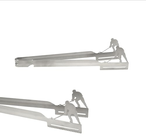 Grillzange Motiv Eishockey, spülmaschinengeeignet, Geschenkidee, Eishockeyfan, Eishockeyspieler