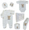 Neugeborenen Baby Geschenk Set 100% natürliche Baumwolle Erstausstattung Erstlingsausstattung Ausstattung Unisex Kleidung Geschenkset Babyausstattung für Babys 0-4 Monate (Koala)