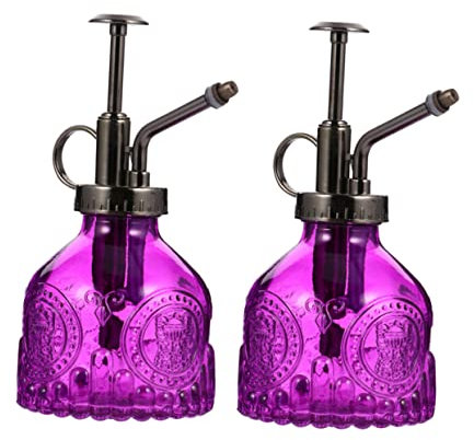 Sosoport Vintage Gießkanne 2er Set Glassprühpumpe Für Einfache Pflanzenpflege Kompaktes Design Sprühflasche Für Bonsai