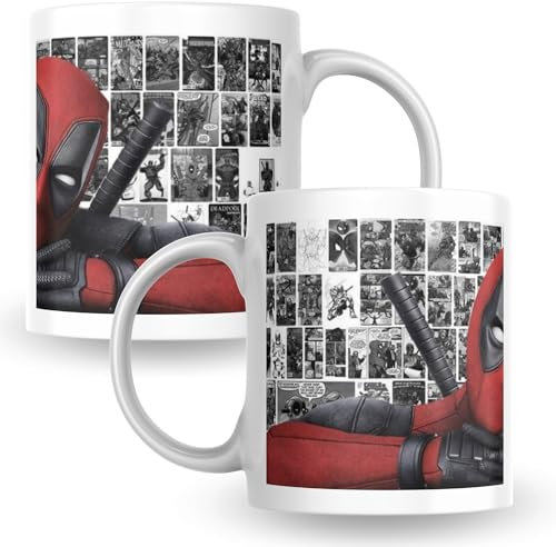 KaTunn - Taza Superhéroes Personalizada con Nombre - Taza Personalizada para Café - Tazas Originales para Regalar - Regalo Friki para Fans - Regalos Personalizados Únicos (Deadpool)