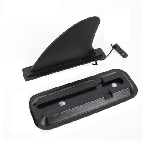 QASVOU Removable Universal, SUP Board Zubehör Stabilizer Stand Up/Paddle/Aufblasbares Board Surfboard Slide-in Mittelfinne Seitenfinne(4.5-inch Tail Rudder+Base)